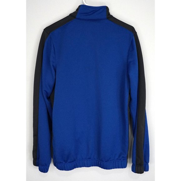 NIKE Mens Blue Black Active Sport Dri Fit Full Zip Coat Jacket - Picture 3 of 5